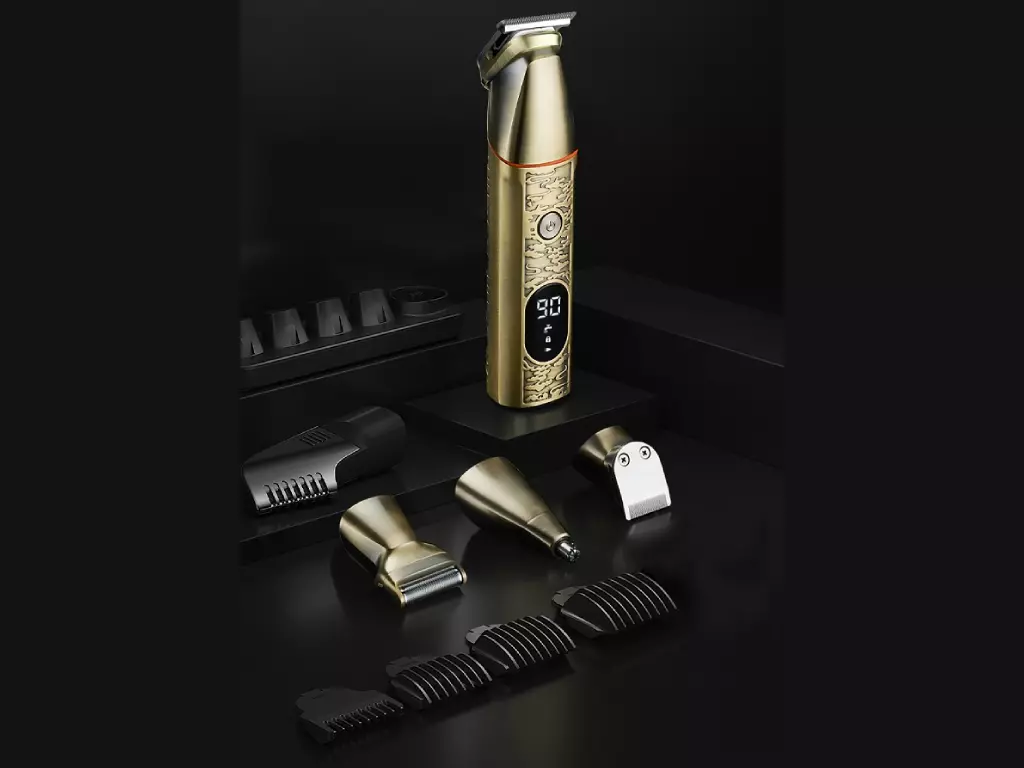 ست ماشین اصلاح موی سر، صورت و بدن شارژی کمی Kemei Professional Men Hair Clipper Trimmer Set KM-5859