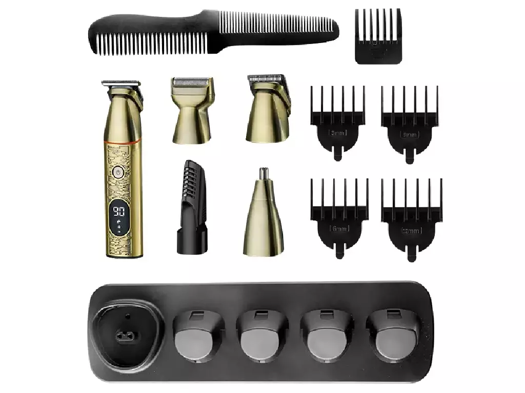 ست ماشین اصلاح موی سر، صورت و بدن شارژی کمی Kemei Professional Men Hair Clipper Trimmer Set KM-5859