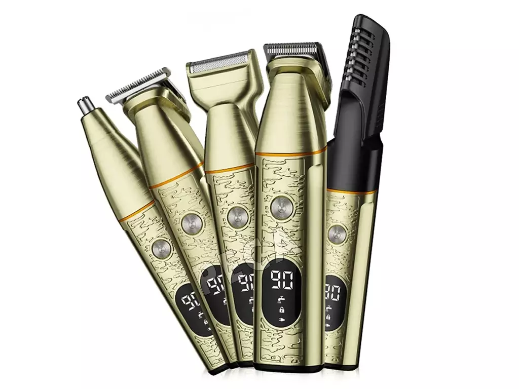 ست ماشین اصلاح موی سر، صورت و بدن شارژی کمی Kemei Professional Men Hair Clipper Trimmer Set KM-5859