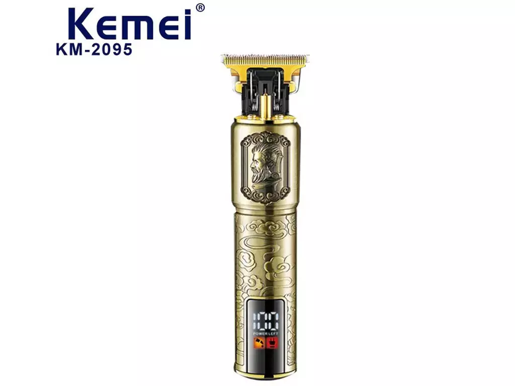 ماشین اصلاح موی سر و بدن شارژی ضدآب کمی Kemei Km-2095 Stainless Steel Blade Waterproof Trimmer