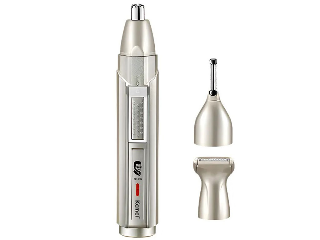 ریش تراش و ماشین اصلاح ابرو و بینی شارژی کمی Kemei KM-315 shaver, eyebrow trimmer, nose trimmer