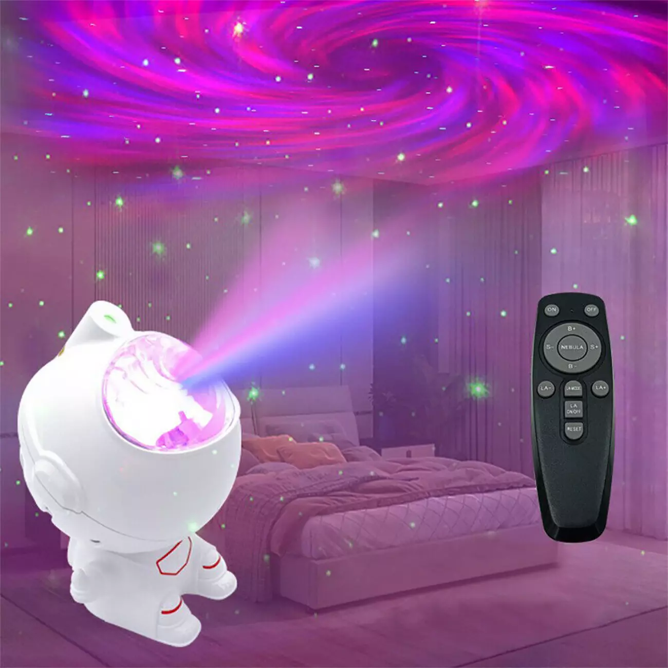 پرژکتور سحابی فضانورد شارژی Starry Sky Projector