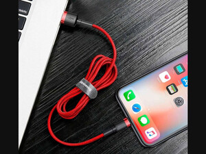 کابل شارژ یو اس بی به لایتنینگ با توان 2.4آمپر به طول 0.5متر بیسوس Baseus USB to Lightning charging cable with a power of 2.4 amps and a length of 0.5 meters CALKLF-A09