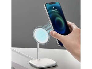 استند شارژر وایرلس بیسوس Baseus Swan Magnetic Desktop Bracket Wireless Charger