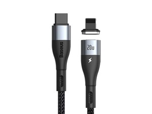 کابل آهنربایی دوسر تایپ سی سریع بیسوس Baseus Zinc Magnetic Type-C to iP PD 20W Cable 1m