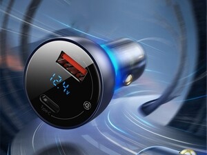 شارژر فندکی سریع با خروجی یو اس بی و تایپ سی بیسوس Baseus Car Charger USB/Type-C 65W