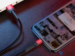 کابل شارژ لایتنینگ بیسوس Baseus Cafule Special Edition Lightning Cable 1m