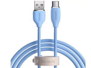 کابل شارژ یواس‌بی به تایپ‌سی طول 1.2متر با توان100وات بیسوس Baseus USB to Type-C charging cable 2 meters long with 100 watts power CAGD010003