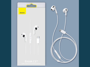 هندزفری سیمی تایپ سی بیسوس Baseus Encok Type-C in-ear Wired Earphone NGCR010002