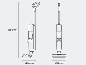 جاروشارژی و کف‌شوی برقی بیسوس Baseus X3 Electric Floor Cleaner CPXD000001