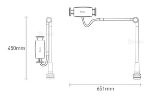 پایه نگهدارنده گوشی و تبلت بیسوس Baseus Otaku Life Rotary Adjustment Lazy Holder