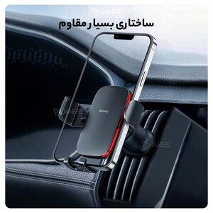 پایه نگهدارنده گرانشی موبایل خودرو بیسوس Baseus Metal Age II Gravity Car Mount Car Gravity Phone Holder For Air Vent SUJS000012