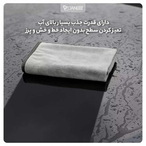 حوله تمیزکننده چند منظوره 2 عددی نظافت بیسوس Baseus Microfiber Towel to Dry CRXCMJ-0G 40x40