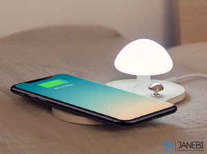 شارژر وایرلس بیسوس Baseus Mushroom Lamp Desktop Wireless Charger