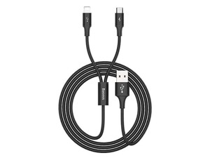 کابل دوسر شارژر سریع بیسوس BASEUS CAML-SU01 RAPID SERIES 2 IN 1 CABLE