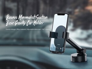 پایه نگهدارنده گوشی بیسوس Baseus Simplicity Gravity Car Mount Holder