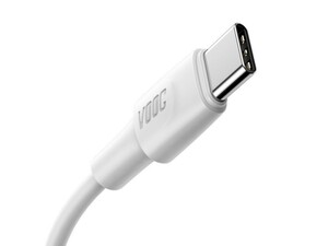 کابل شارژ سریع و انتقال داده تایپ سی بیسوس Baseus White Series VOOC Type-C Cable 1M