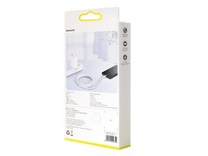 کابل شارژ سریع و انتقال داده تایپ سی بیسوس Baseus White Series VOOC Type-C Cable 1M