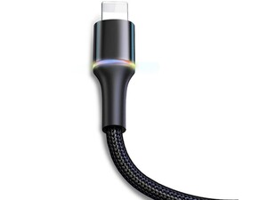 کابل شارژ  و انتقال داده لایتنینگ نیم متری بیسوس Baseus HALO Lightning Cable  0.5M دارای نشانگر LED