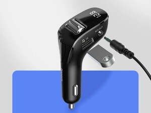 شارژر فندکی بیسوس با قابلیت پخش موسیقی و تماس Baseus F40 AUX Wireless MP3 Car Charger