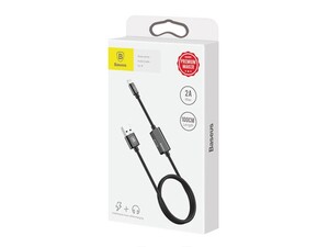 کابل صدا و شارژ لایتنینگ بیسوس Baseus Music Audio Cable 1m