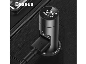 شارژر فندکی و اف ام پلیر بیسوس Baseus Energy Column Car Charger Wireless MP3