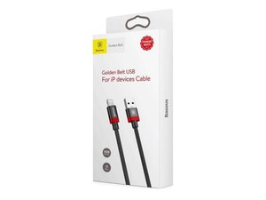 کابل شارژ لایتنینگ اپل بیسوس Baseus Golden Belt Lightning Cable 1m