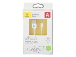 کابل شارژ و انتقال داده لایتنینگ بیسوس Baseus Plug Freely Lightning Cable 2m