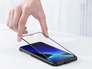 محافظ صفحه نمایش شیشه ای و محافظ اسپیکر بیسوس آیفون Baseus Full Glass Screen iPhone XR