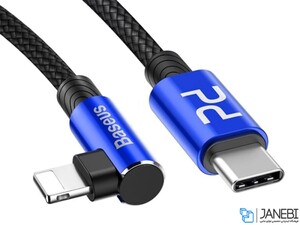 کابل شارژ سریع تایپ سی به لایتنینگ سریع بیسوس Baseus MVP Elbow PD Flash Charge Cable 1M