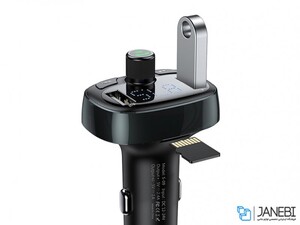 شارژر فندکی بیسوس با قابلیت پخش موسیقی و تماس Baseus Car Charger S09 T-Typed wireless mp3 charger