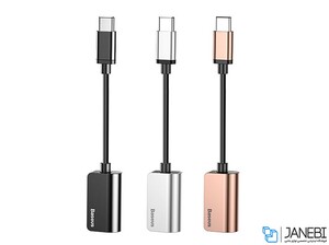 مبدل تایپ سی به تایپ سی و صدا بیسوس Baseus Type-C To Type-C&3.5MM Adapter L40