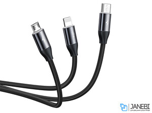 کابل شارژ سه سر بیسوس Baseus Car Co-sharing Cable 1m