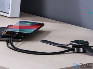 کابل سه سر و شارژر وایرلس بیسوس Baseus Star Ring 4in1 Wireless Charger Cable 1.2m