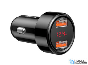 شارژر فندکی دو پورت سریع بیسوس Baseus BS-C20A 45W 6A Car Charger