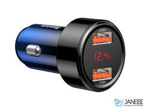 شارژر فندکی دو پورت سریع بیسوس Baseus BS-C20A 45W 6A Car Charger