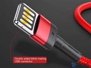 کابل شارژ لایتنینگ بیسوس Baseus Cafule Special Edition Lightning Cable 2m