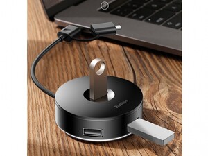 هاب یو اس بی بیسوس Baseus Round Box Hub USB Adapter