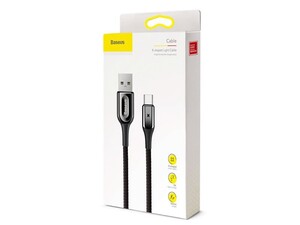 کابل تایپ سی هوشمند بیسوس Baseus X-shaped Light Type-C Cable 1m