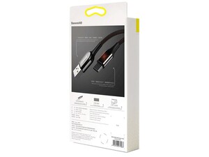 کابل تایپ سی هوشمند بیسوس Baseus X-shaped Light Type-C Cable 1m