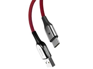 کابل تایپ سی هوشمند بیسوس Baseus X-shaped Light Type-C Cable 1m