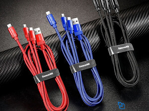 کابل سه سر بیسوس Baseus Data Faction 3-in-1 Cable