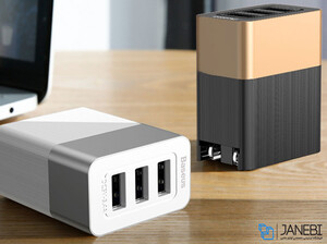 شارژر دیواری فست شارژ بیسوس Baseus Duke 3USB Smart Quick Charger