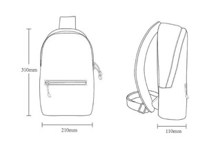 کوله پشتی فوق سبک شیائومی Xiaomi ZanJia Light Series Small  Nylon Backpack Bag