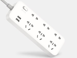 چند راهی و شارژر شیائومی 6 سوکت و 2 یو اس بی  Xiaomi CX05 ZMI 18W Power Strip 6 AC Sockets  2 USB Smart Output