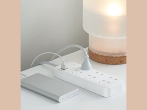 چند راهی و شارژر شیائومی 6 سوکت و 2 یو اس بی  Xiaomi CX05 ZMI 18W Power Strip 6 AC Sockets  2 USB Smart Output