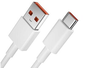 کابل شارژ سریع تایپ سی شیائومی Xiaomi 6A Type-C Fast Charge Cable 1m