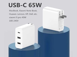 شارژر دیواری فست شارژ شیائومی Xiaomi 65W AD653 USB-A & USB-C Wall Charger