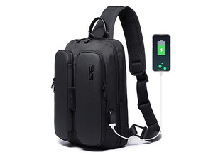 کوله پشتی تک بند یو اس بی دار بنج BANGE BG-7079 Multi-function Men&#39;s Crossbody Bag Backpack