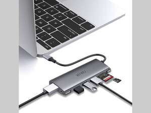 خرید هاب تایپ سی 10 پورت فلزی ویوو WiWU Alpha A11312H Usb C Hub 10-in-1